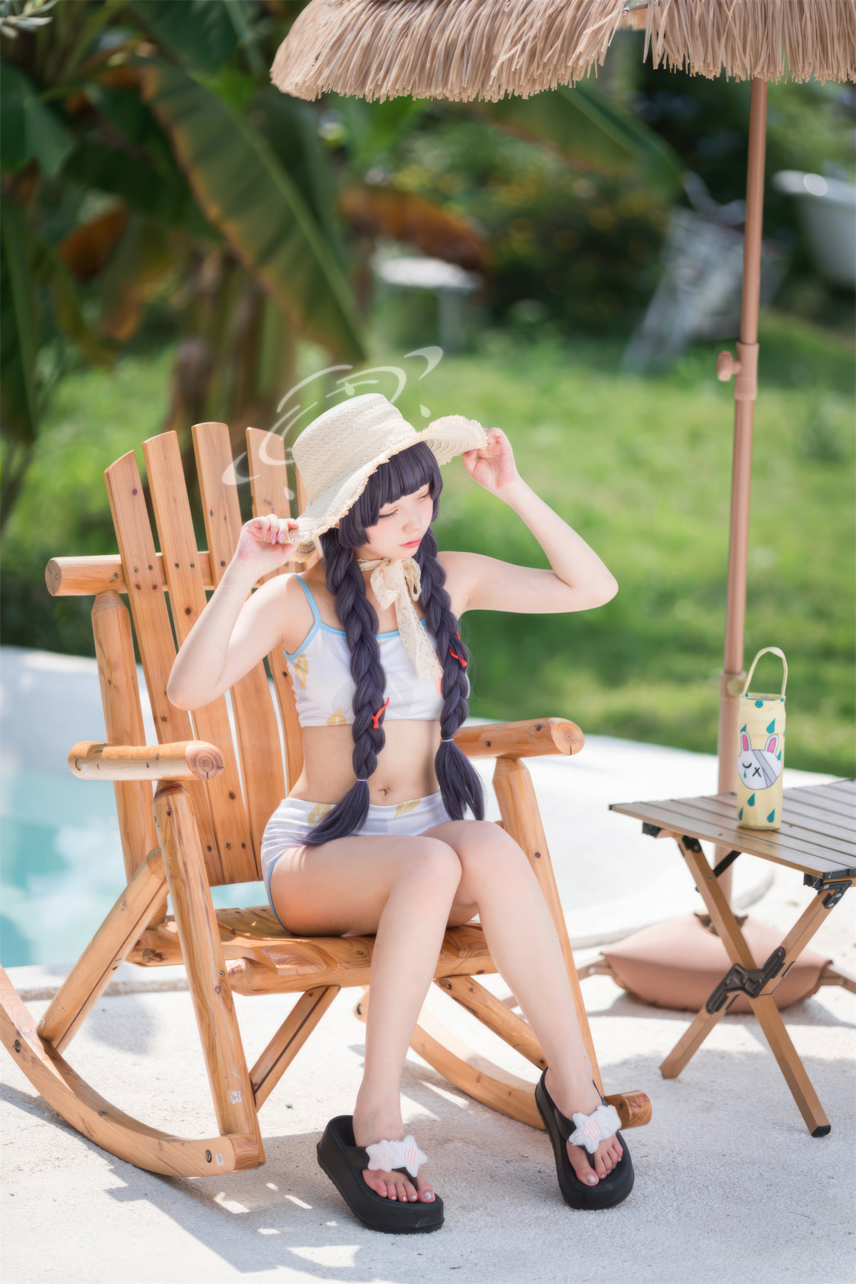 Cosplay 花铃 碧蓝档案 美游泳装 19
