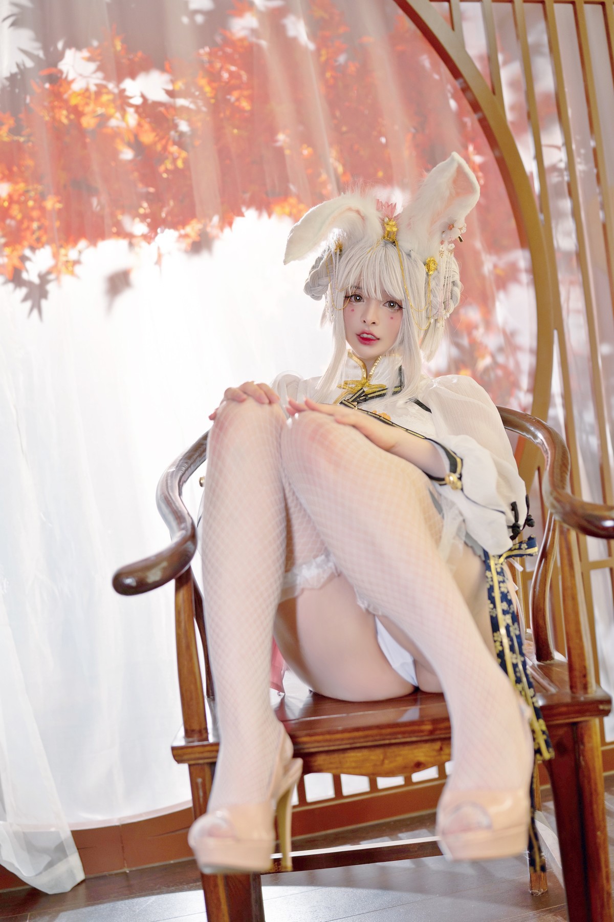 NinJA阿寨寨 Cosplay 肉肉大白兔 5
