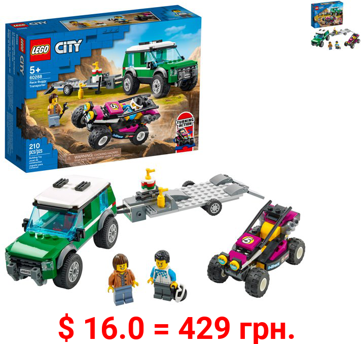 LEGO City Race Buggy Transporter 60288 Fun Building Toy for Kids (210 Pieces)