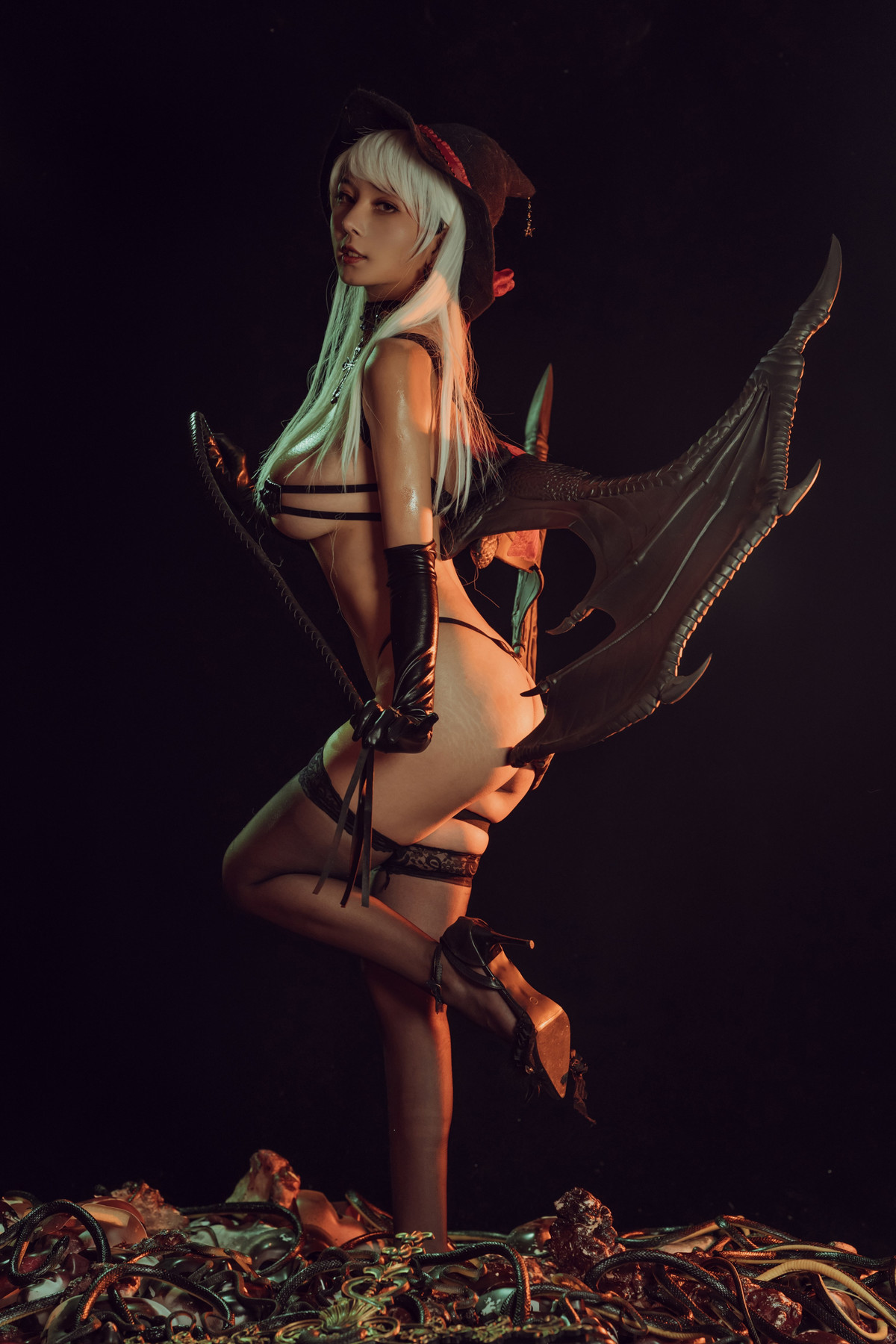 云溪溪 Cosplay 奶桃 恶魔姐姐 10