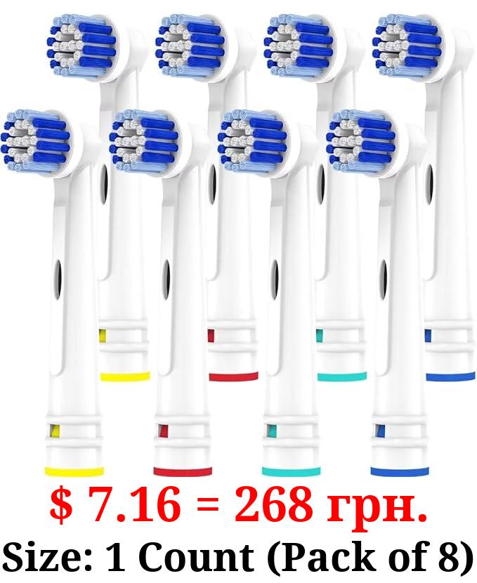 Replacement Toothbrush Heads Compatible with Oral B Braun,8 Pack Professional Electric Toothbrush Heads Brush Heads Refill for Oral-B 7000/Pro 1000/9600/ 500/3000/8000