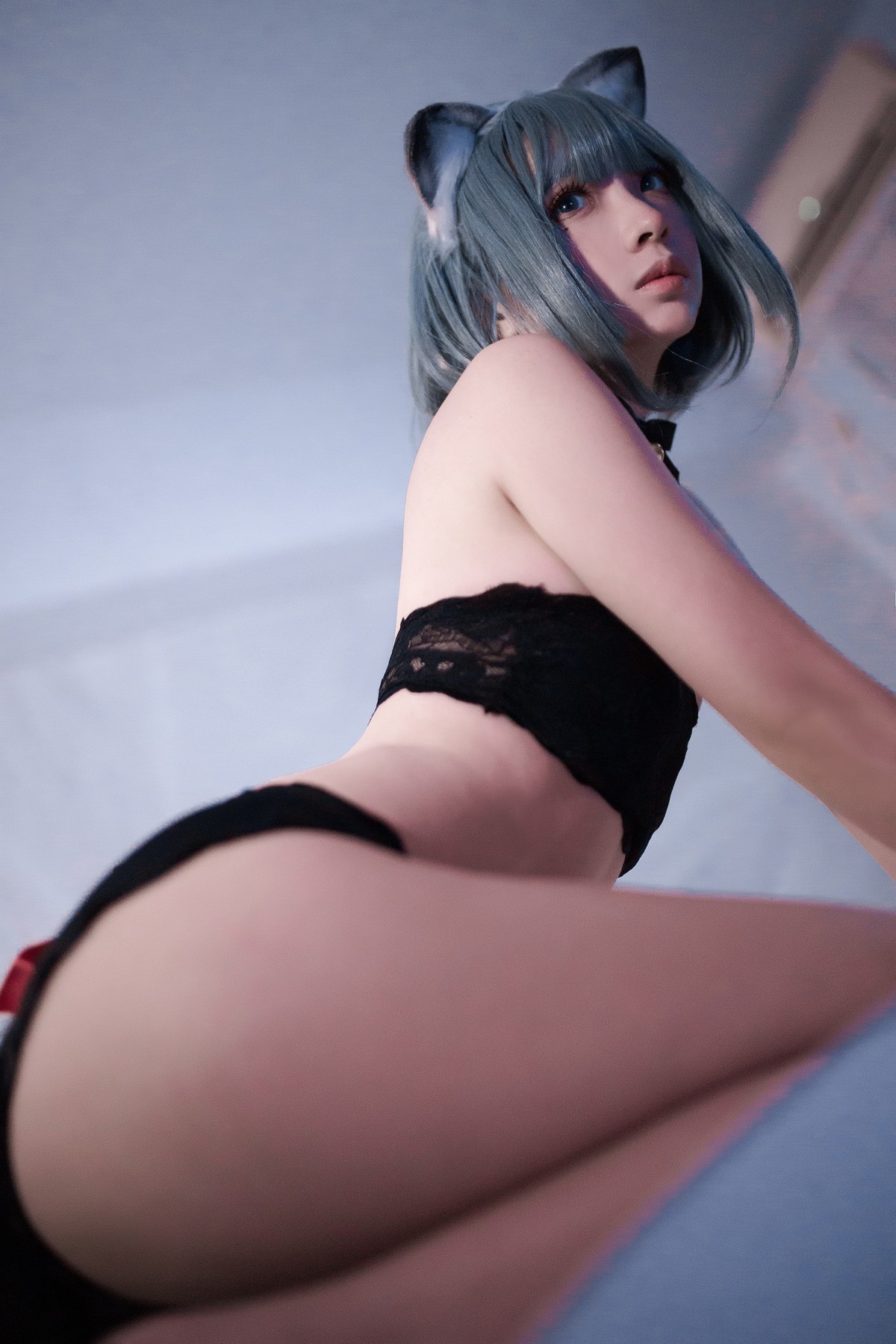 Cosplay 疯猫ss 黑猫二 13