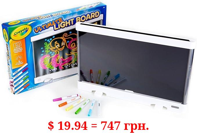 Crayola Ultimate Light Board - White, Kids Tracing & Drawing Board, Holiday & Birthday Gift for Boys & Girls, Toys, Ages 6, 7, 8