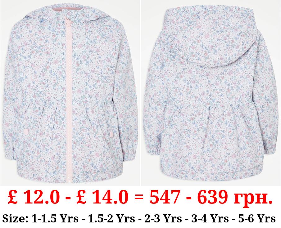 Blue Ditsy Floral Lightweight Jacket