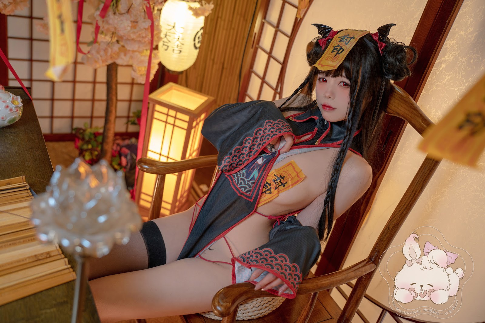 Cosplay 黏黏团子兔 僵尸蹲蹲 17
