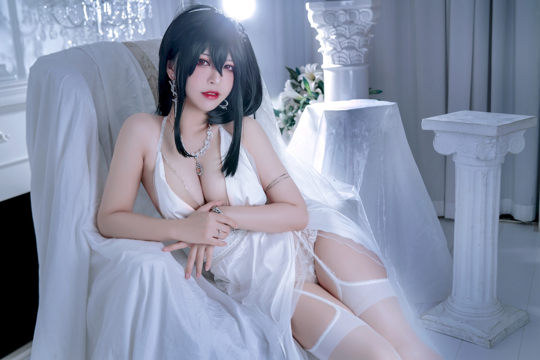 Cosplay 半半子 大凤礼服 Taihou 29