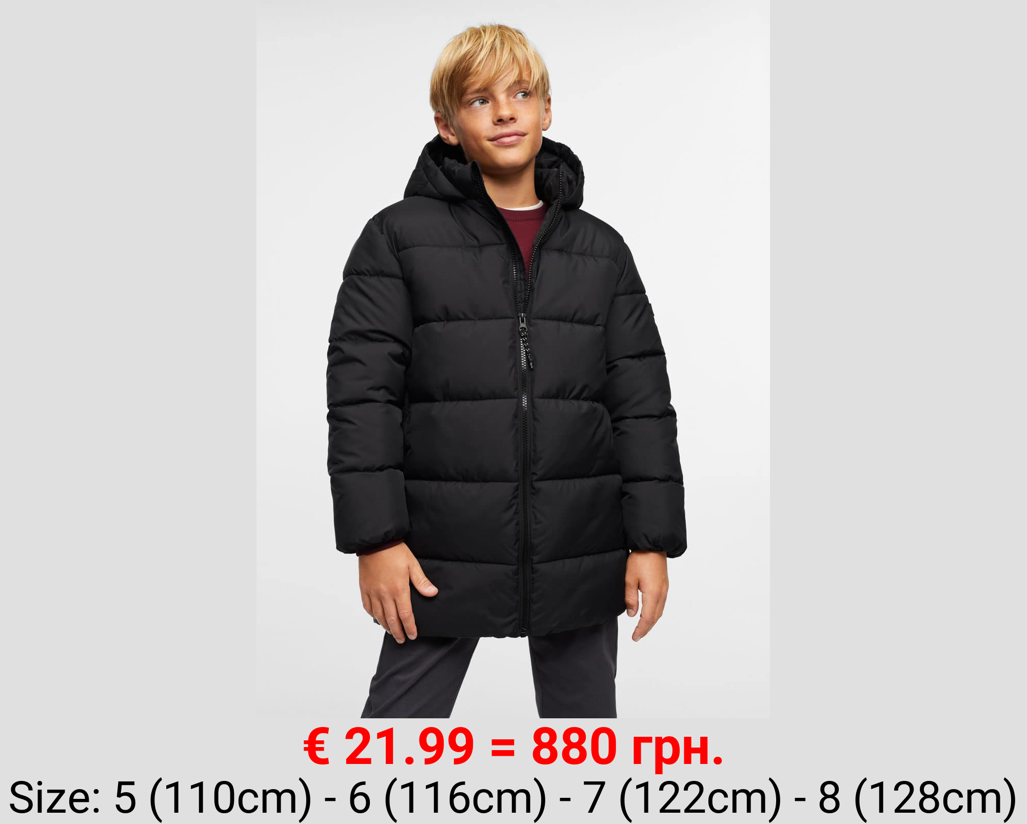 Anorak largo acolchado