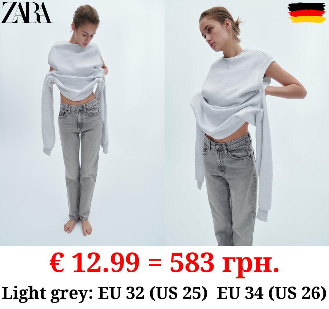 HIGH-RISE STRAIGHT-FIT TRF JEANS