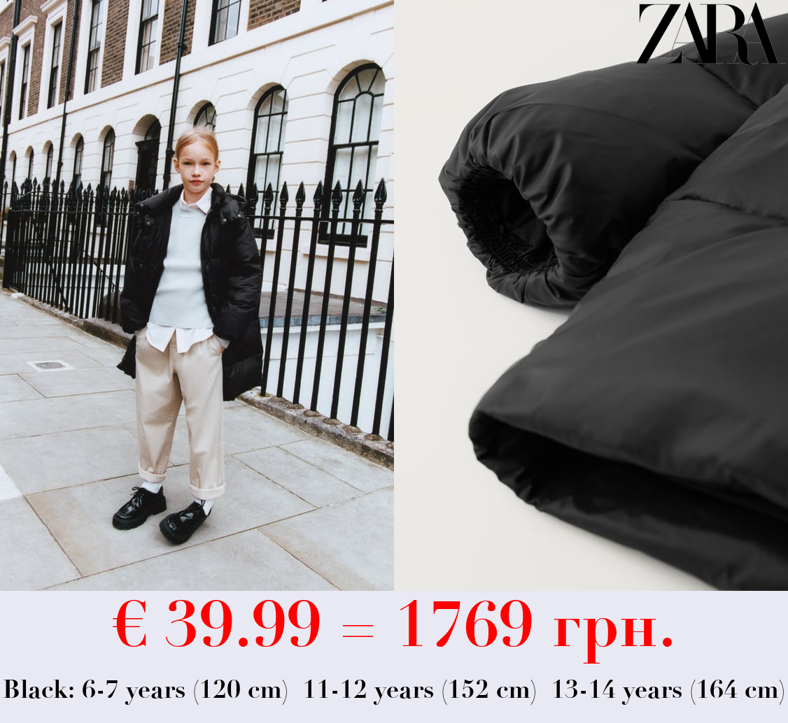 EXTRALONG DOWN AND FEATHER JACKET