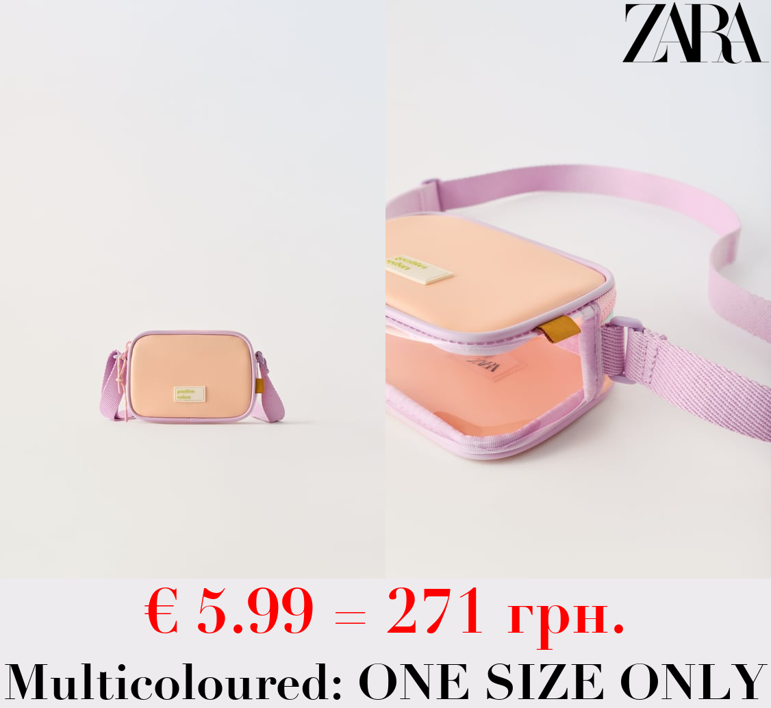 RUBBERISED PASTEL CROSSBODY BAG