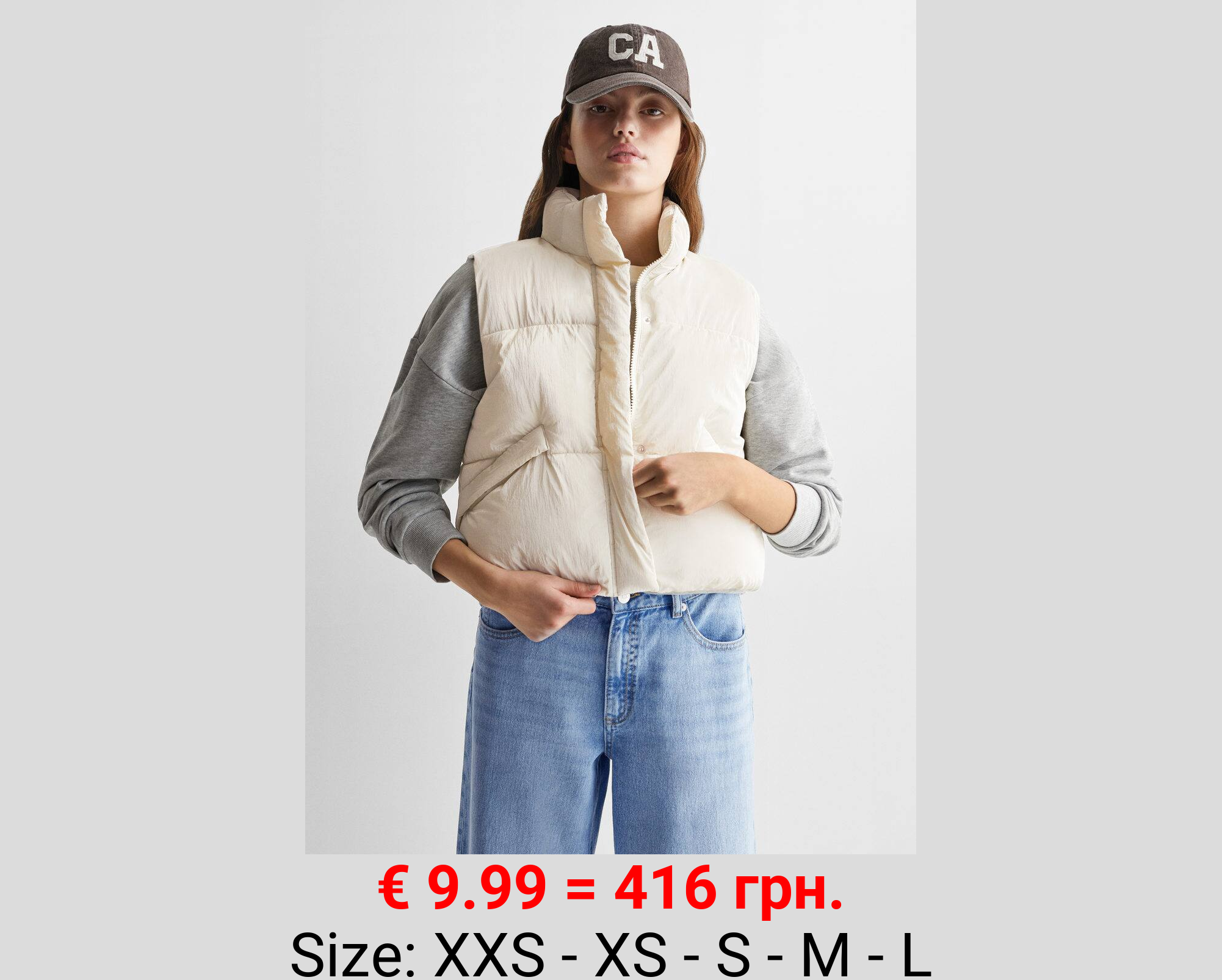 Chaleco acolchado brillo