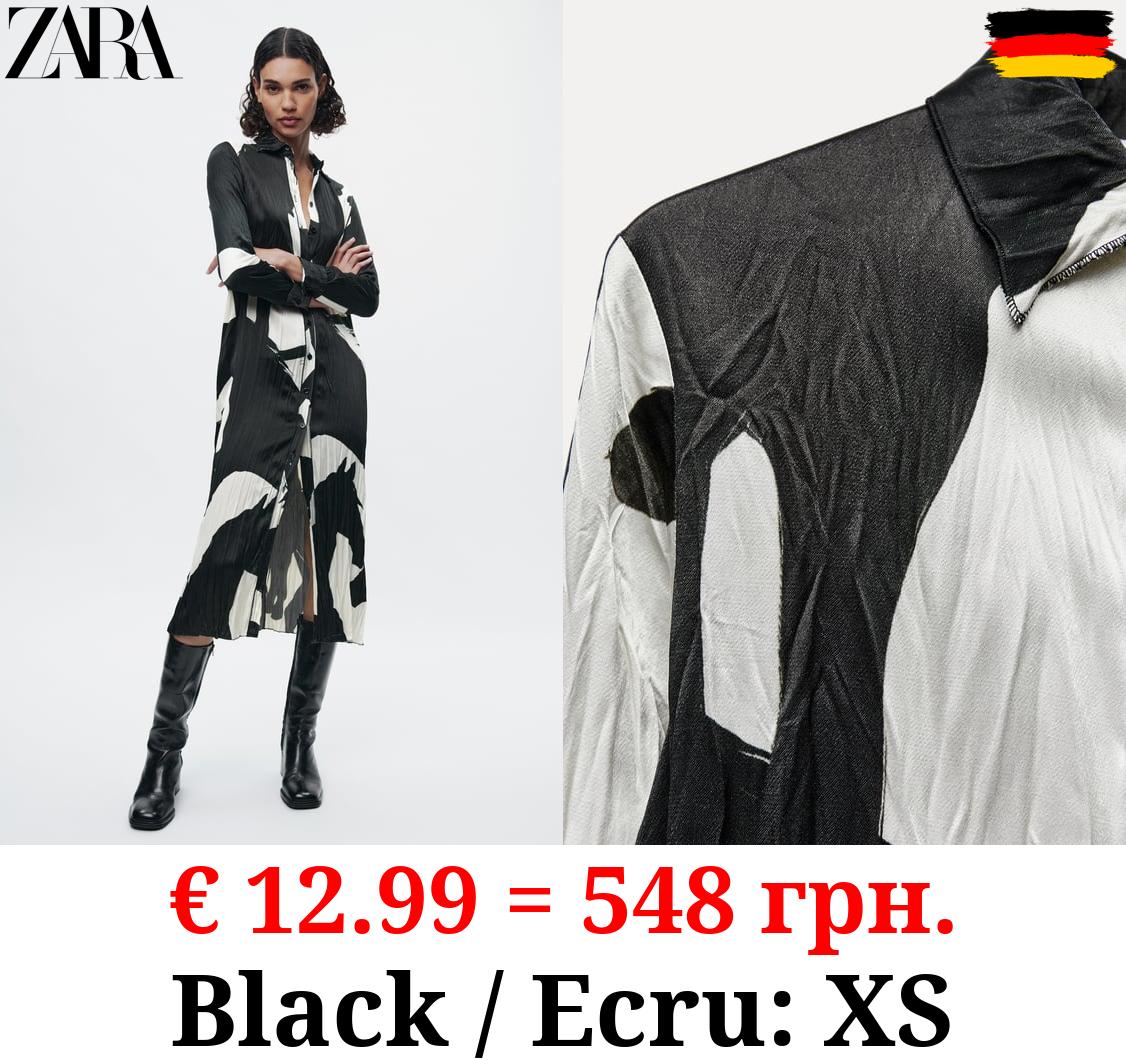 ZW COLLECTION PRINT SHIRT DRESS