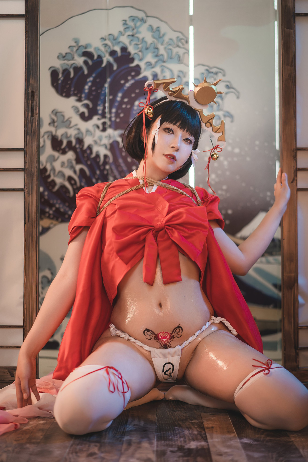 Cosplay 小容仔咕咕咕 黑兽巫女辉夜 16