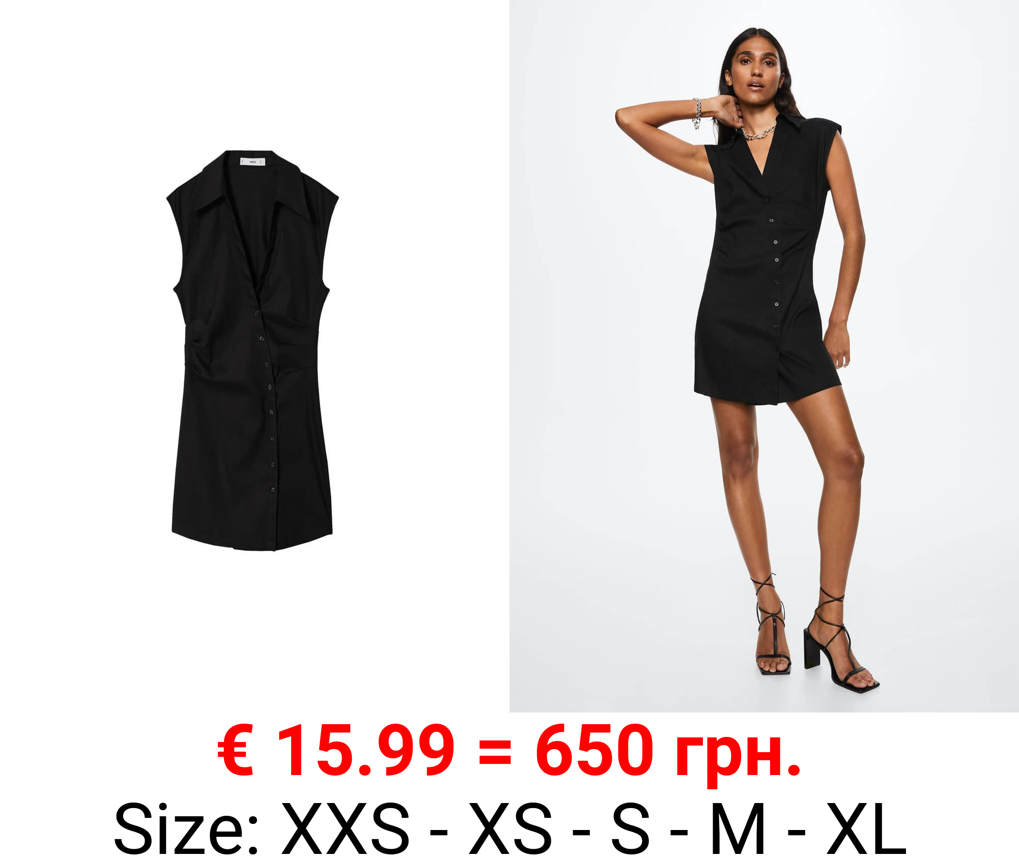 vestido camisero lino