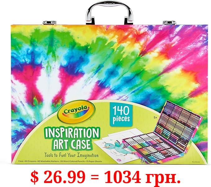 Crayola Inspiration Art Case Coloring Set - Pink (140ct), Art Set For Kids, Kids Drawing Kit, Art Supplies, Gift for Girls & Boys [Amazon Exclusive]