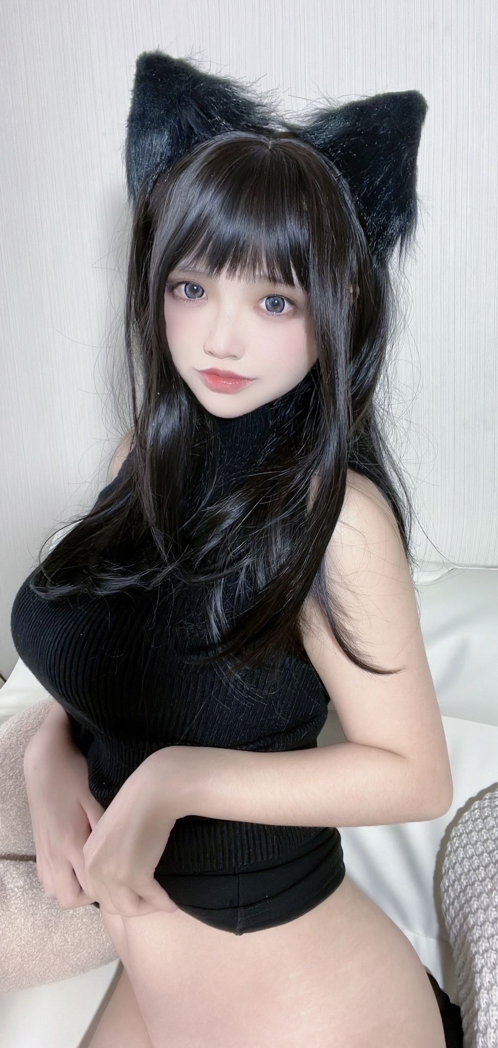 疯猫ss - NO.92 黑毛衣少女 [80P-1.17GB] 76