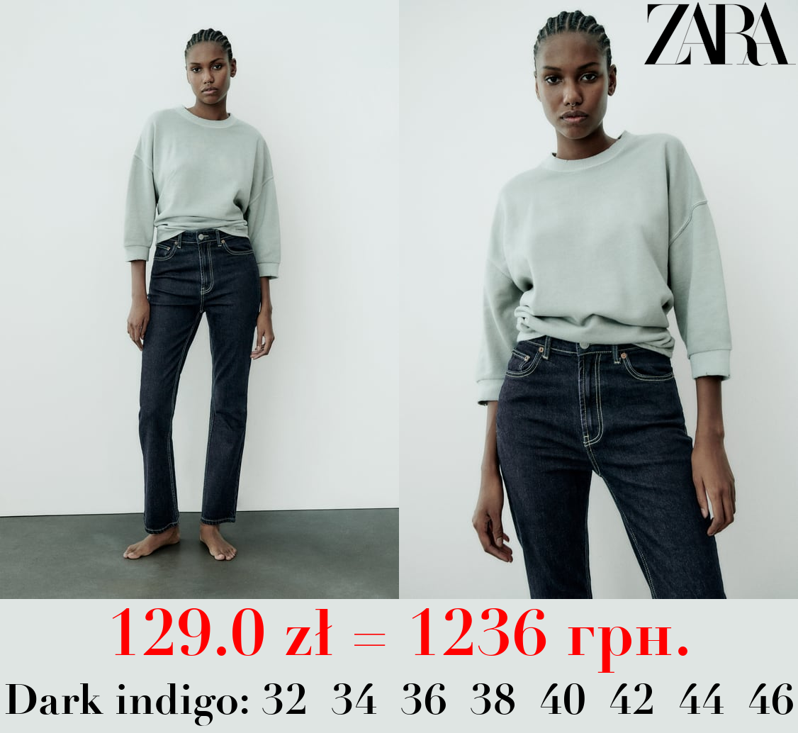 HIGH-RISE STOVE PIPE TRF JEANS