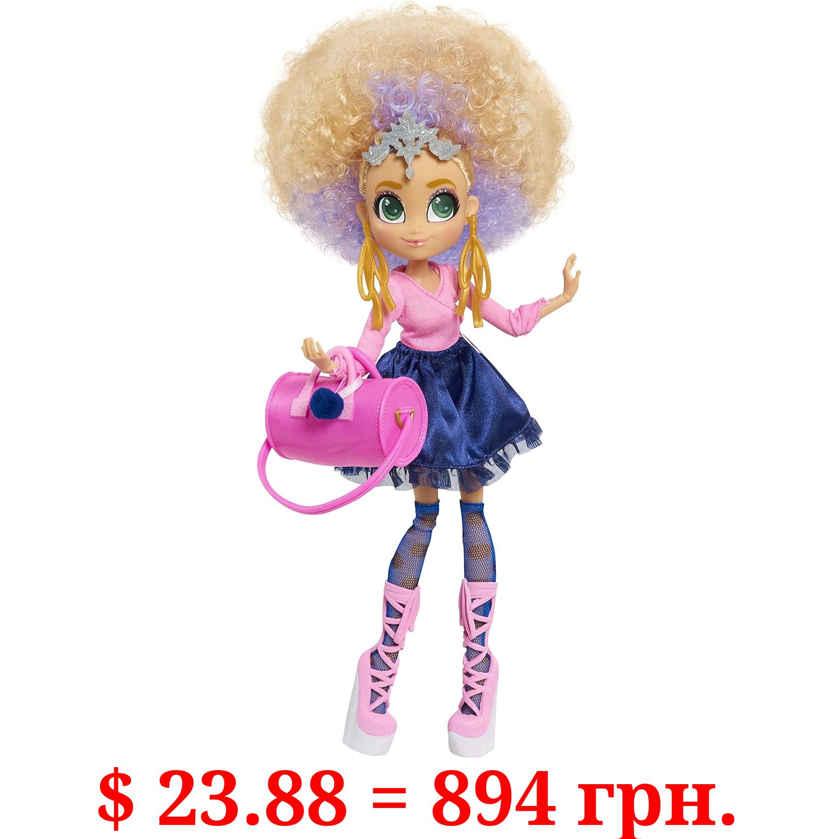 Hairdorables Hairmazing Bella Fashion Doll, Blonde and Purple Curly Hair, Pink Outfit, Ballerina Dancer, Kids Toys for Ages 3 Up by Just Play