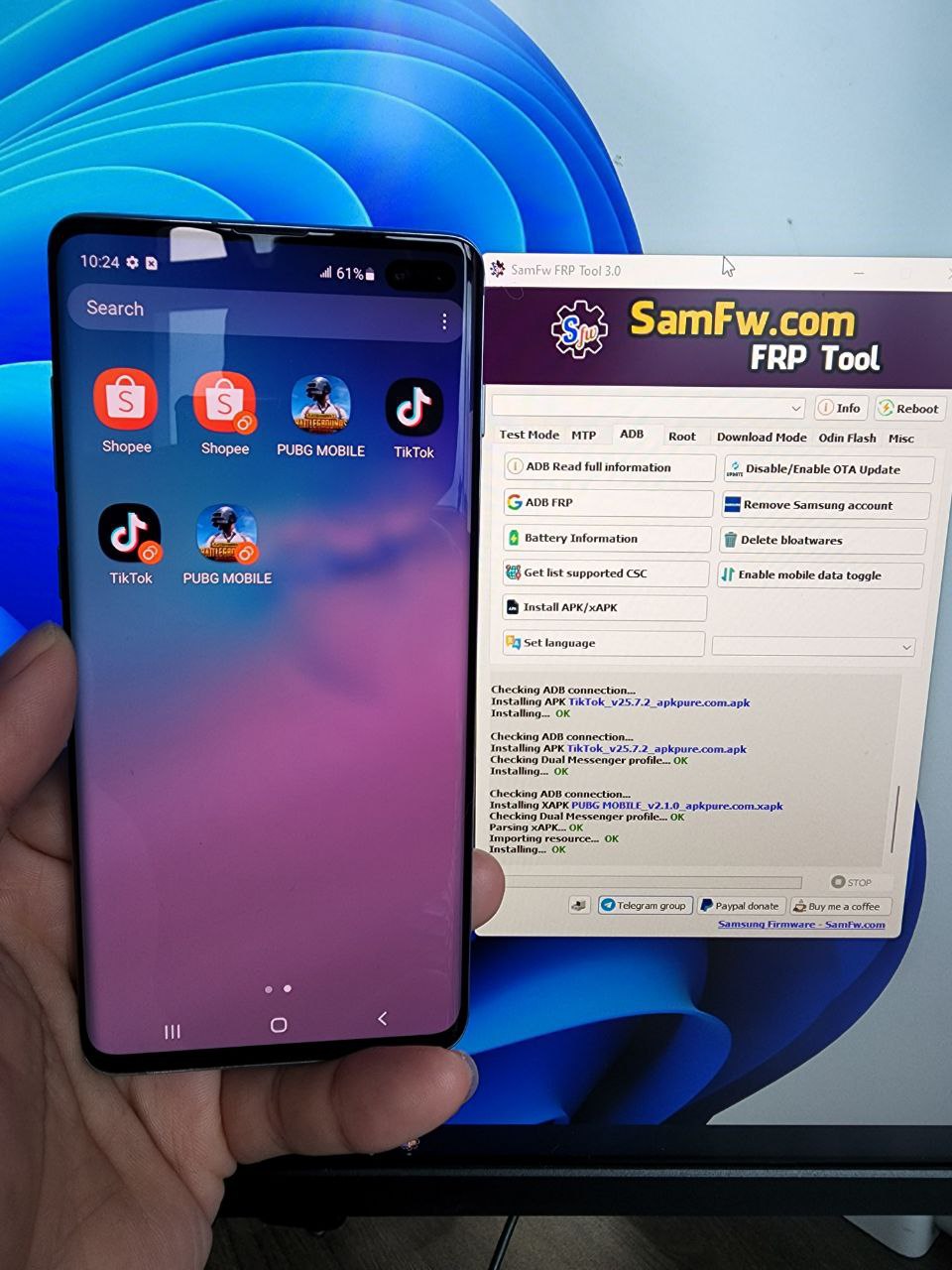 🔥🔥Samsung FRP bypass samfw tool-All SAMSUNG Devices (Android 11/12/13) 