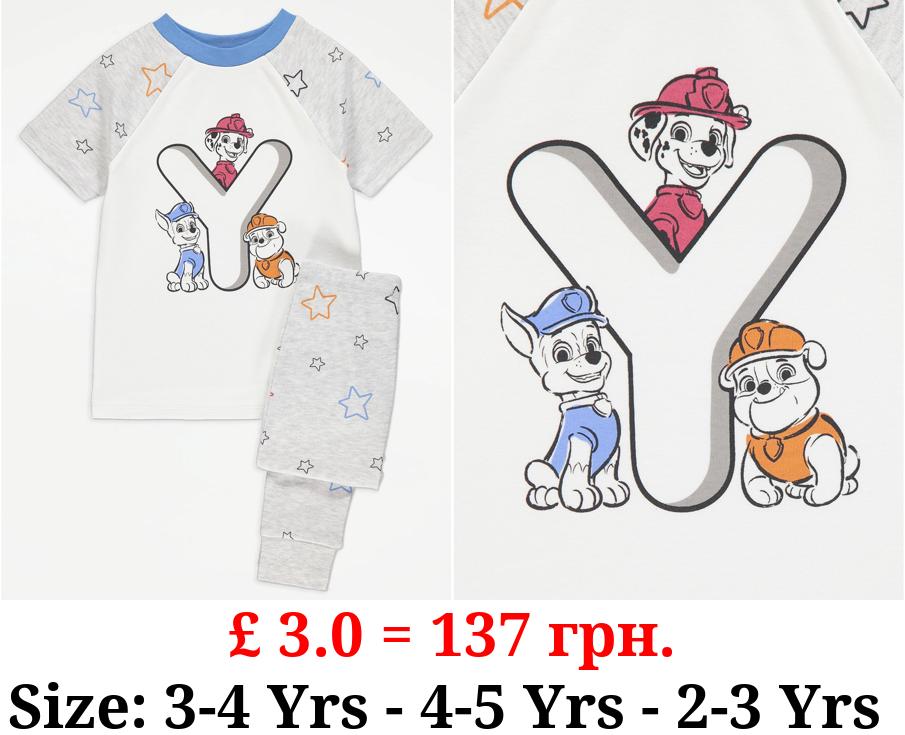 PAW Patrol Initial Y Graphic Print Pyjamas