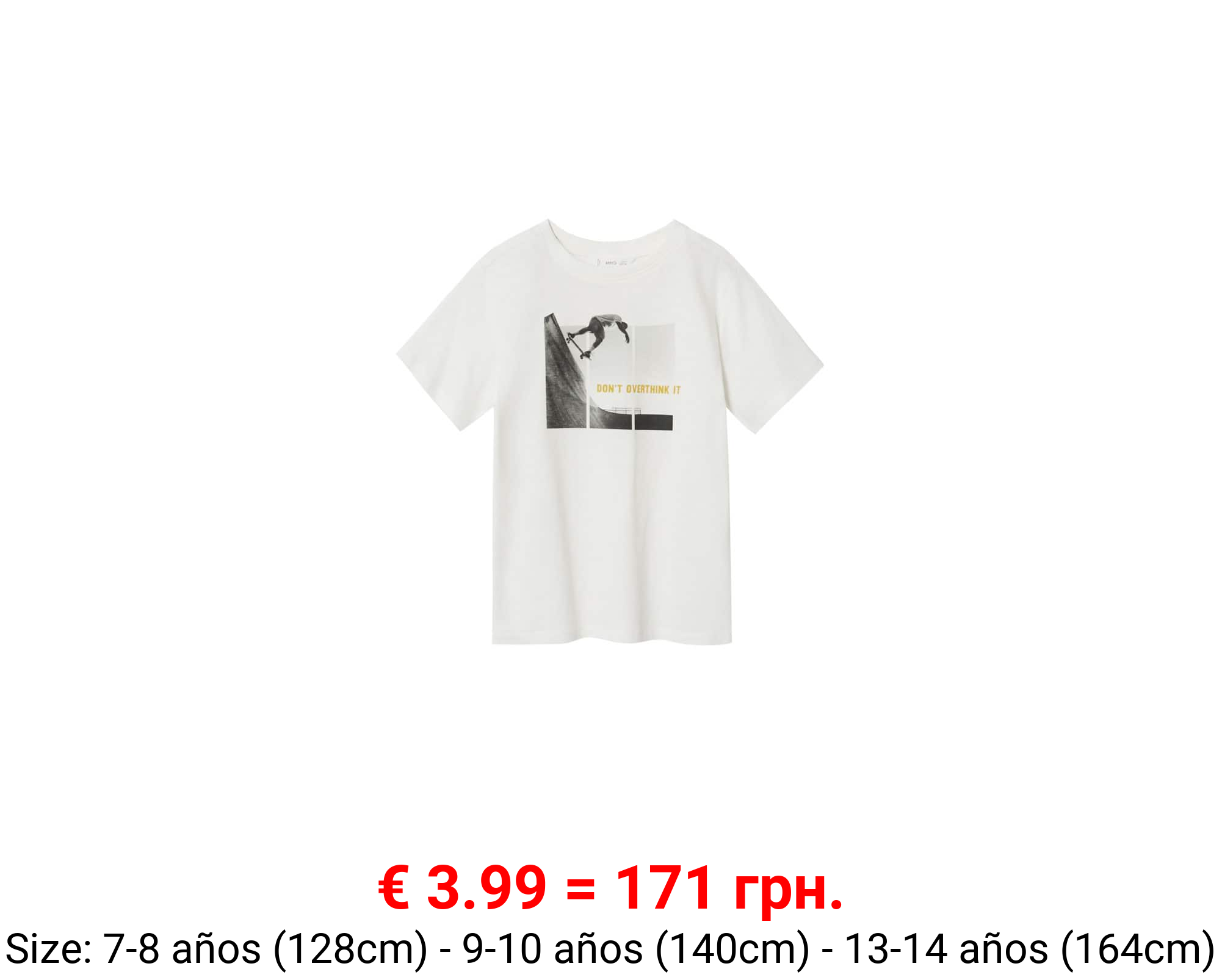 Camiseta estampada manga corta