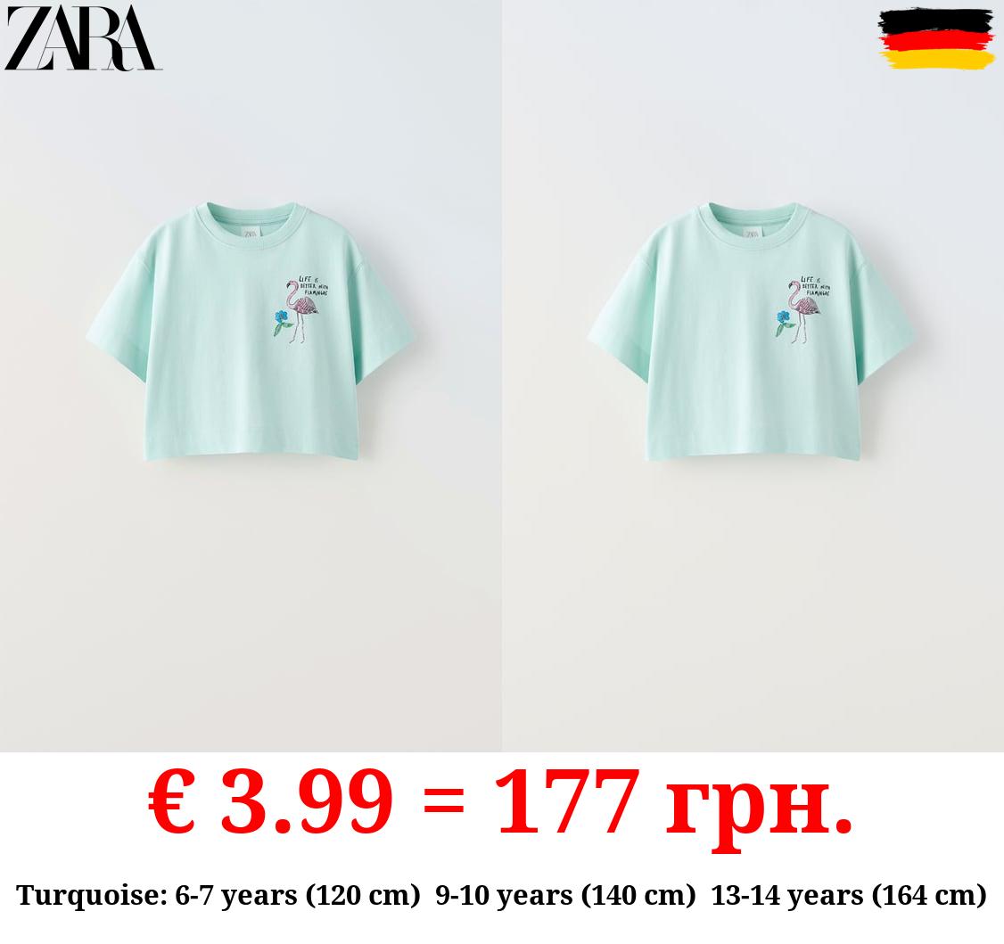 FLAMINGO PRINT T-SHIRT