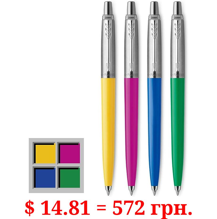 Parker Jotter Originals Ballpoint Pens, Black, Medium Point, Set of 4