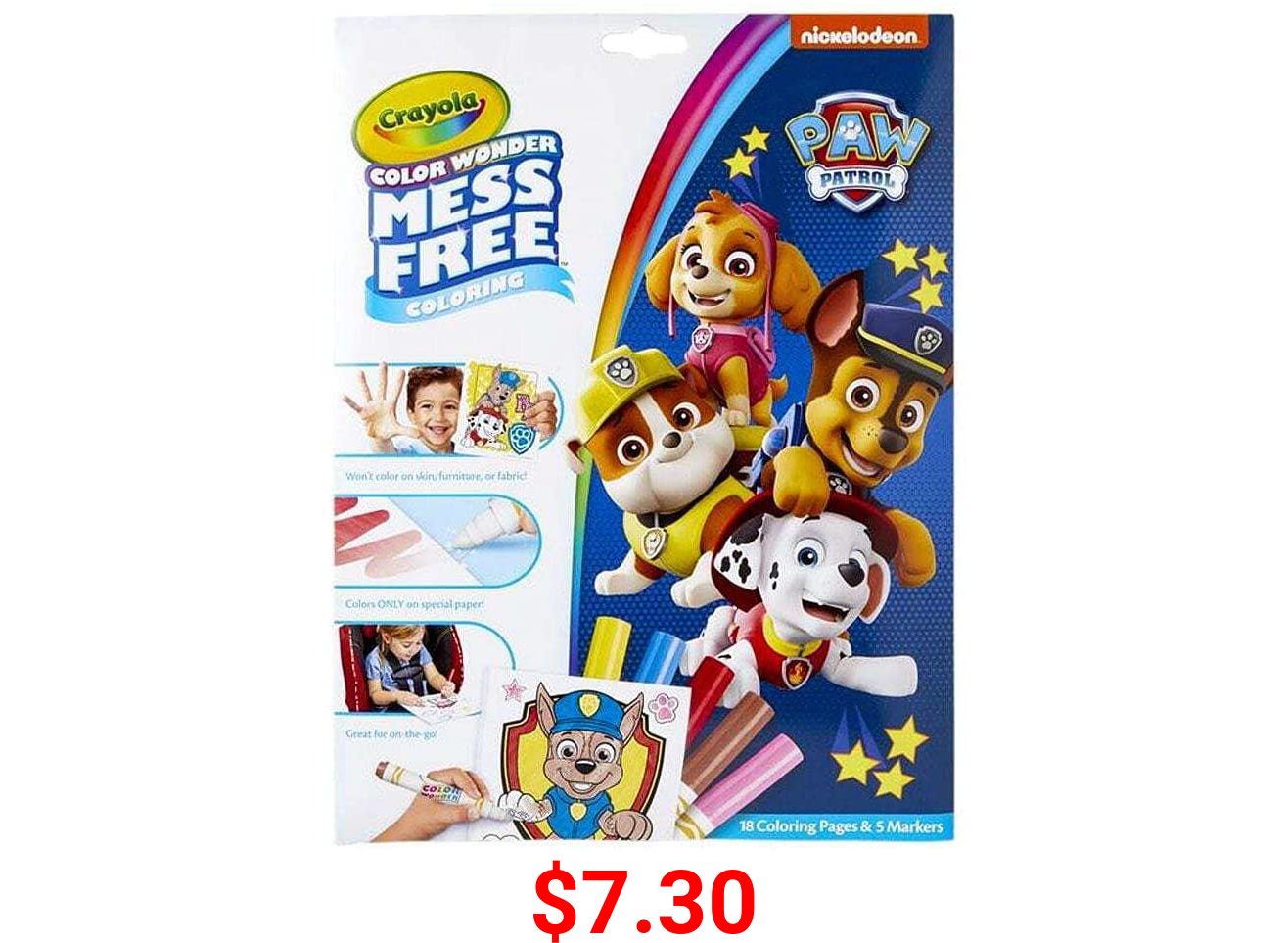 Crayola Paw Patrol Color Wonder, Mess Free Coloring Pages & Markers, Styles May Vary, Gift