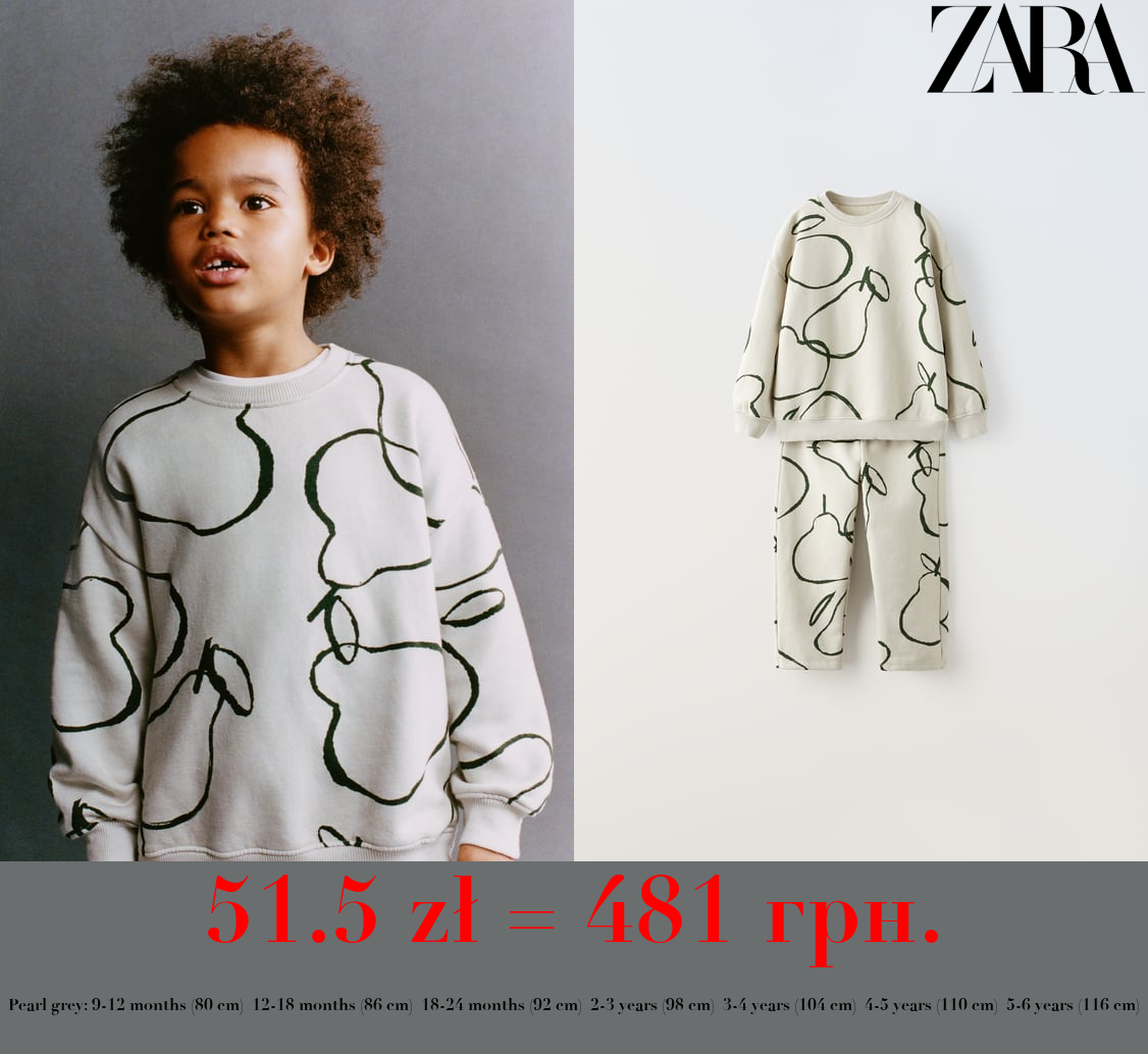 PLUSH PEAR PRINT CO-ORD