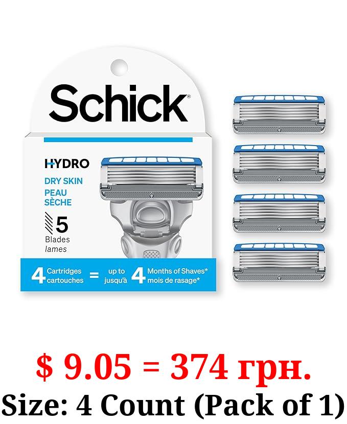 Schick Hydro 5 Sense Hydrate Razor Refills for Men, 4 Count (Pack of 1)
