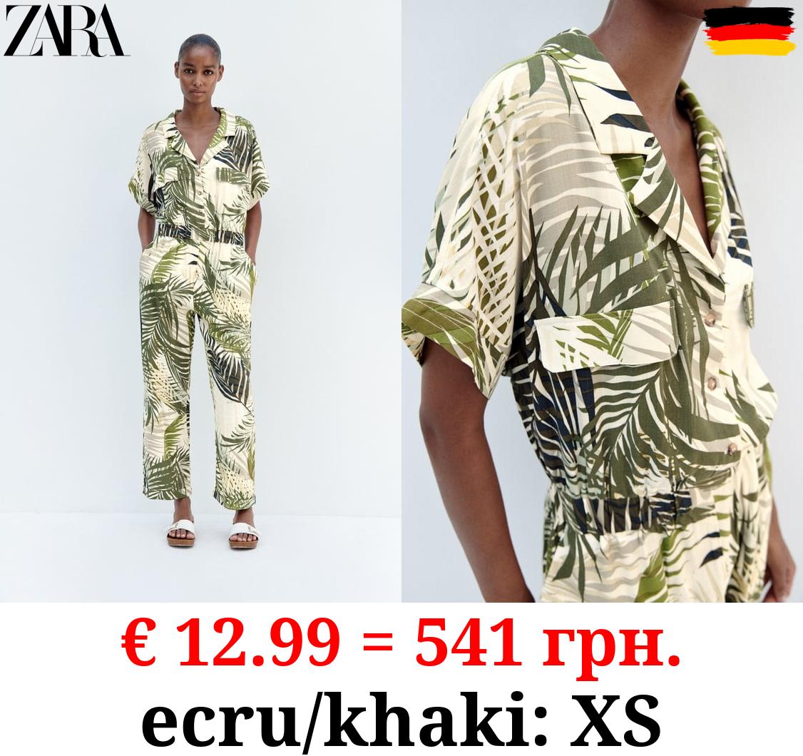 TROPICAL PRINT JUMPSUIT