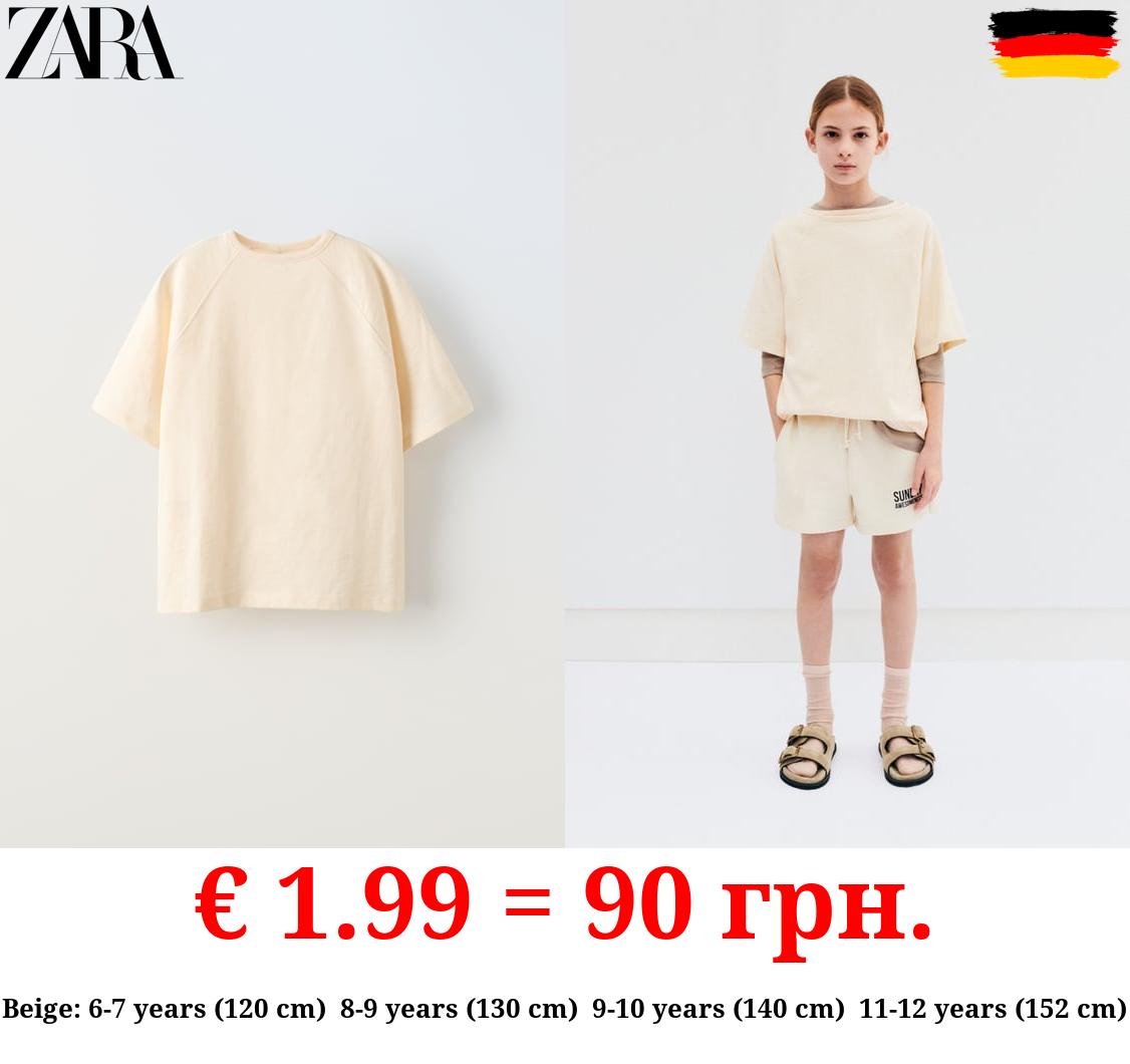 SLUB KNIT RAGLAN SLEEVE T-SHIRT