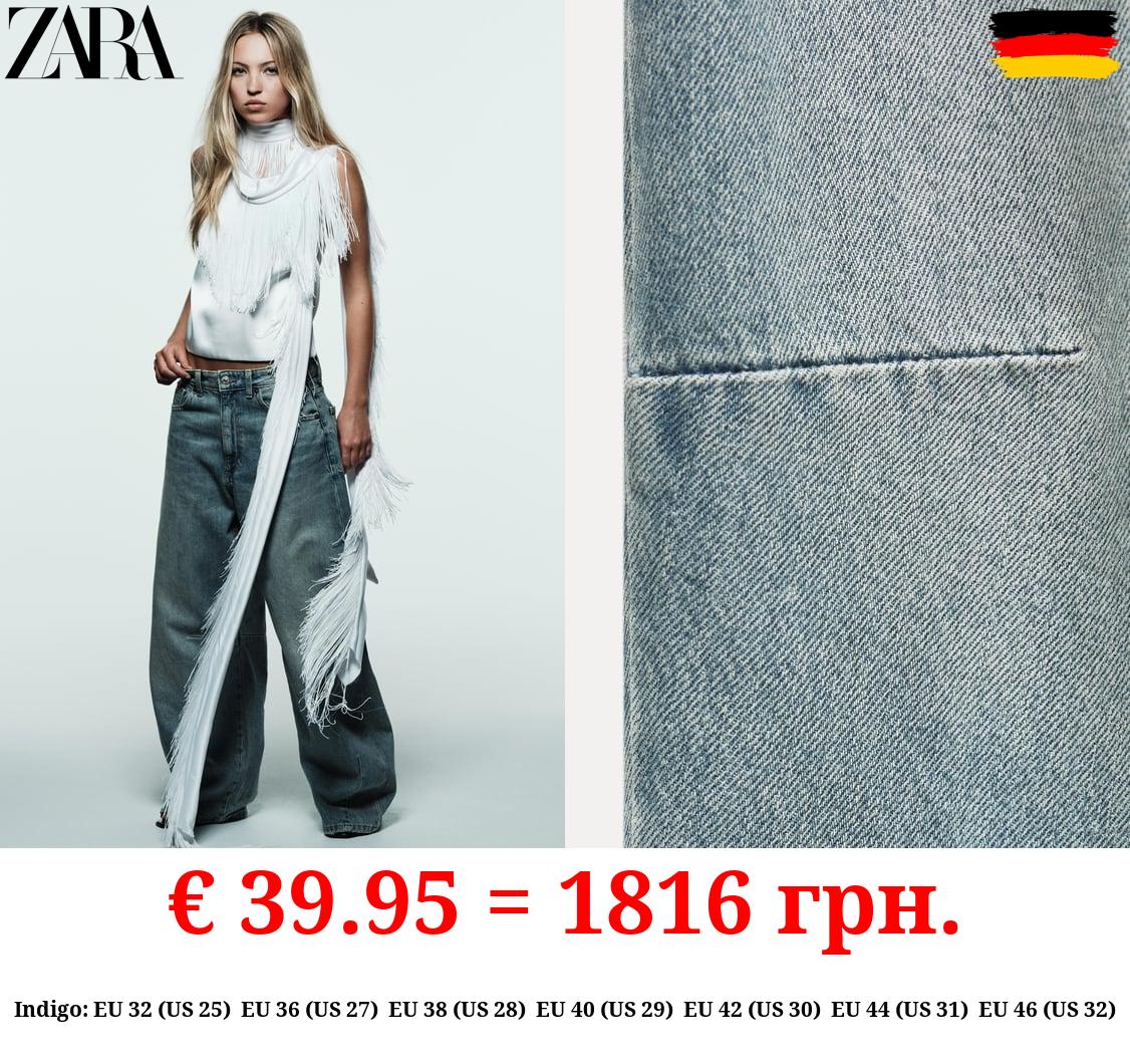 TRF BAGGY BALLOON MID-RISE JEANS
