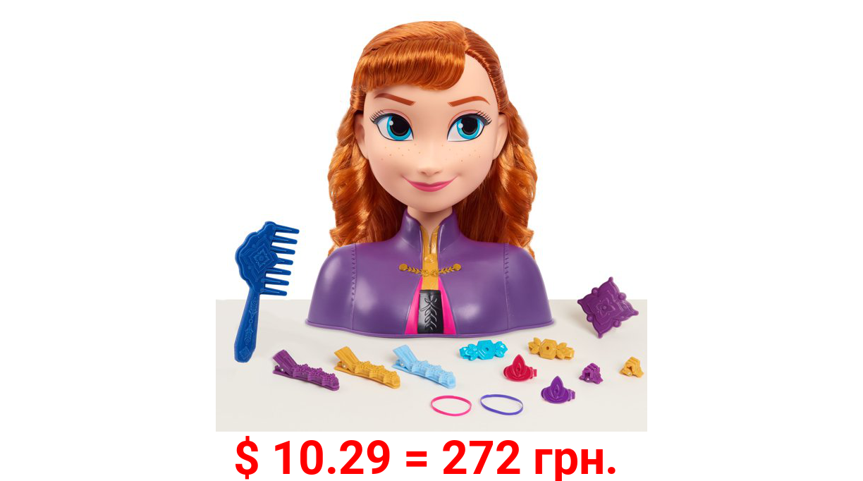 Just Play Disney’S Frozen 2 Anna Styling Head, 14-Pieces, Preschool Ages 3 Up