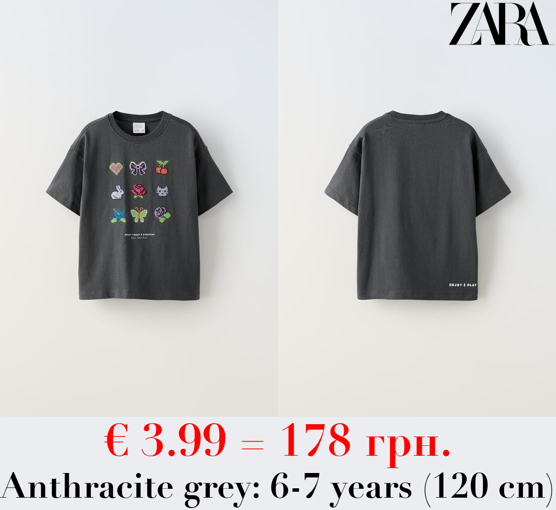 CROSS-STITCH EMBROIDERY T-SHIRT