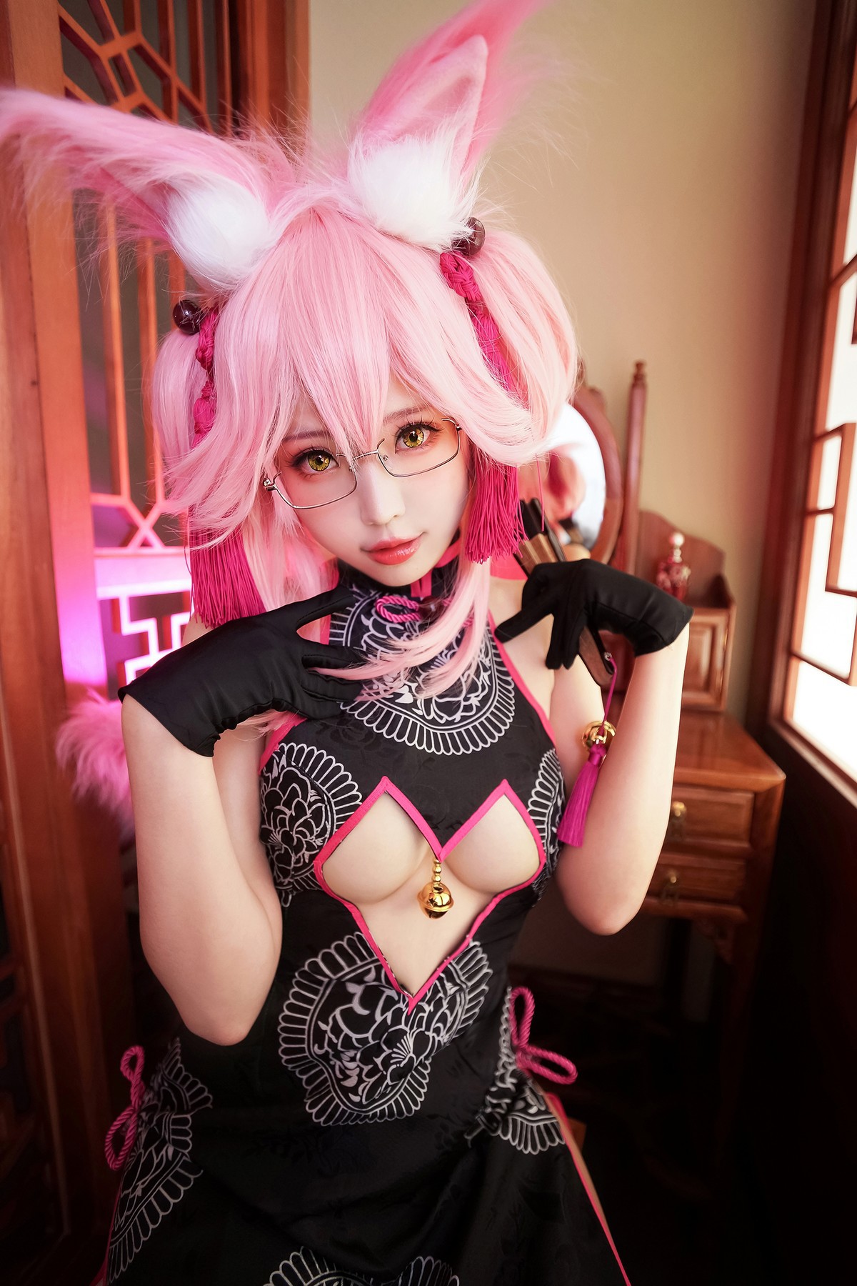 Cosplay ElyEE子 玉藻前旗袍 1