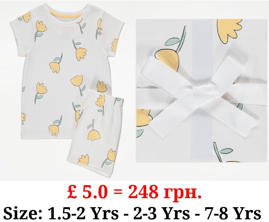 White Tulip Short Pyjamas Gift Set