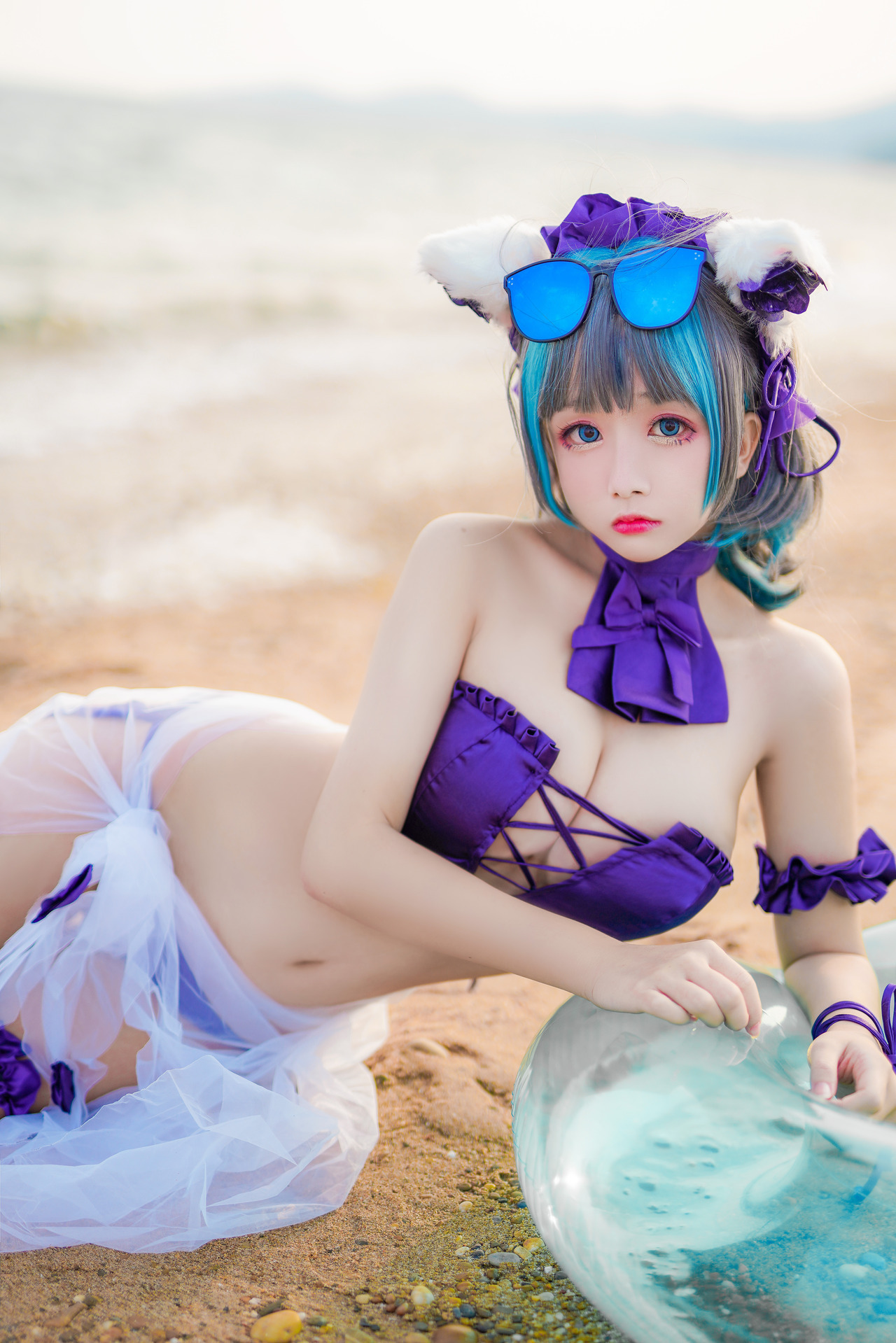 [日奈娇] 柴郡泳装 Cheshire Azur Lane 11