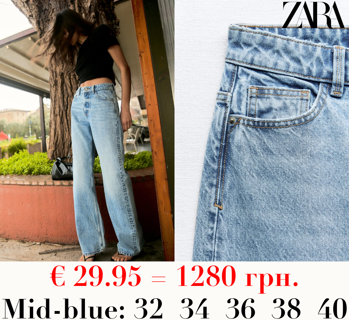 Z1975 STRAIGHT-FIT HIGH-WAIST FULL LENGTH JEANS