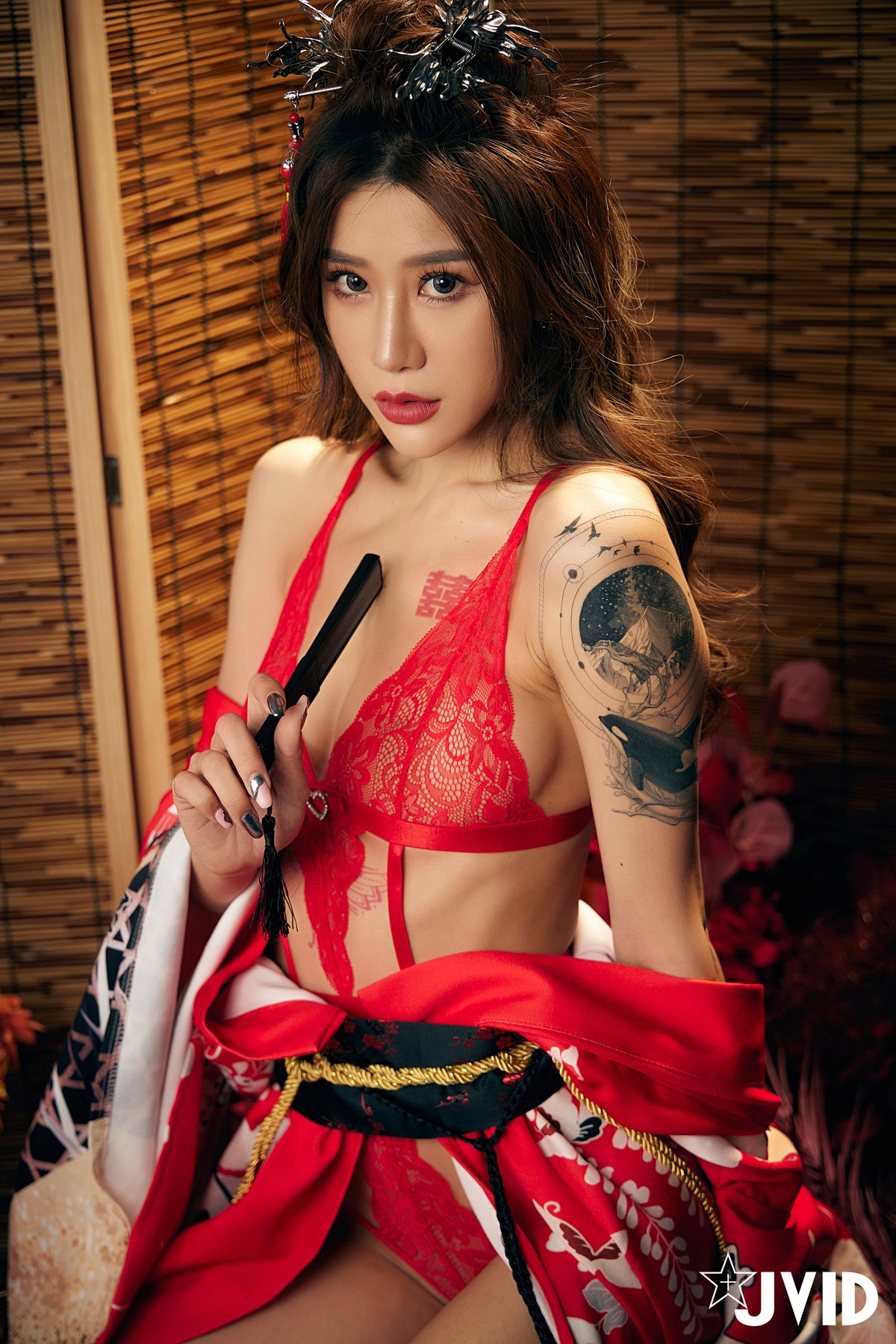 JVID精品 聖上寵幸首選～傾國傾城囍媚娘 婀娜多姿 酥胸外露 Set.01 25