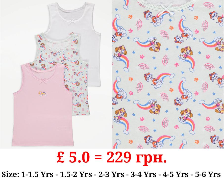 PAW Patrol Rainbow Character Print Vests 3 Pack
