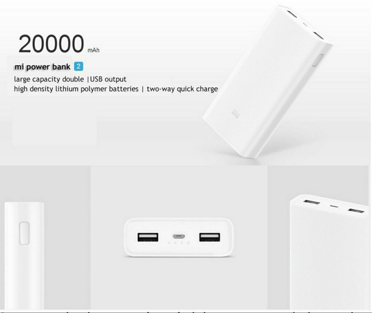 Xiaomi Mi Power Bank 3 Pro 20000мaч