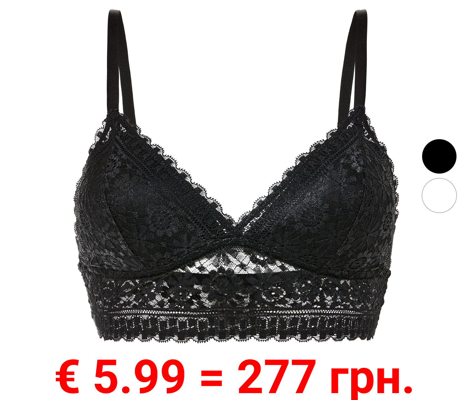 esmara® Damen Bustier mit eleganter Spitze