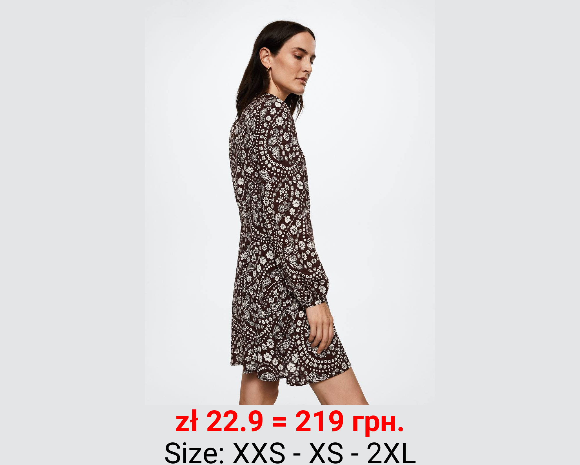 Vestido fluido estampado