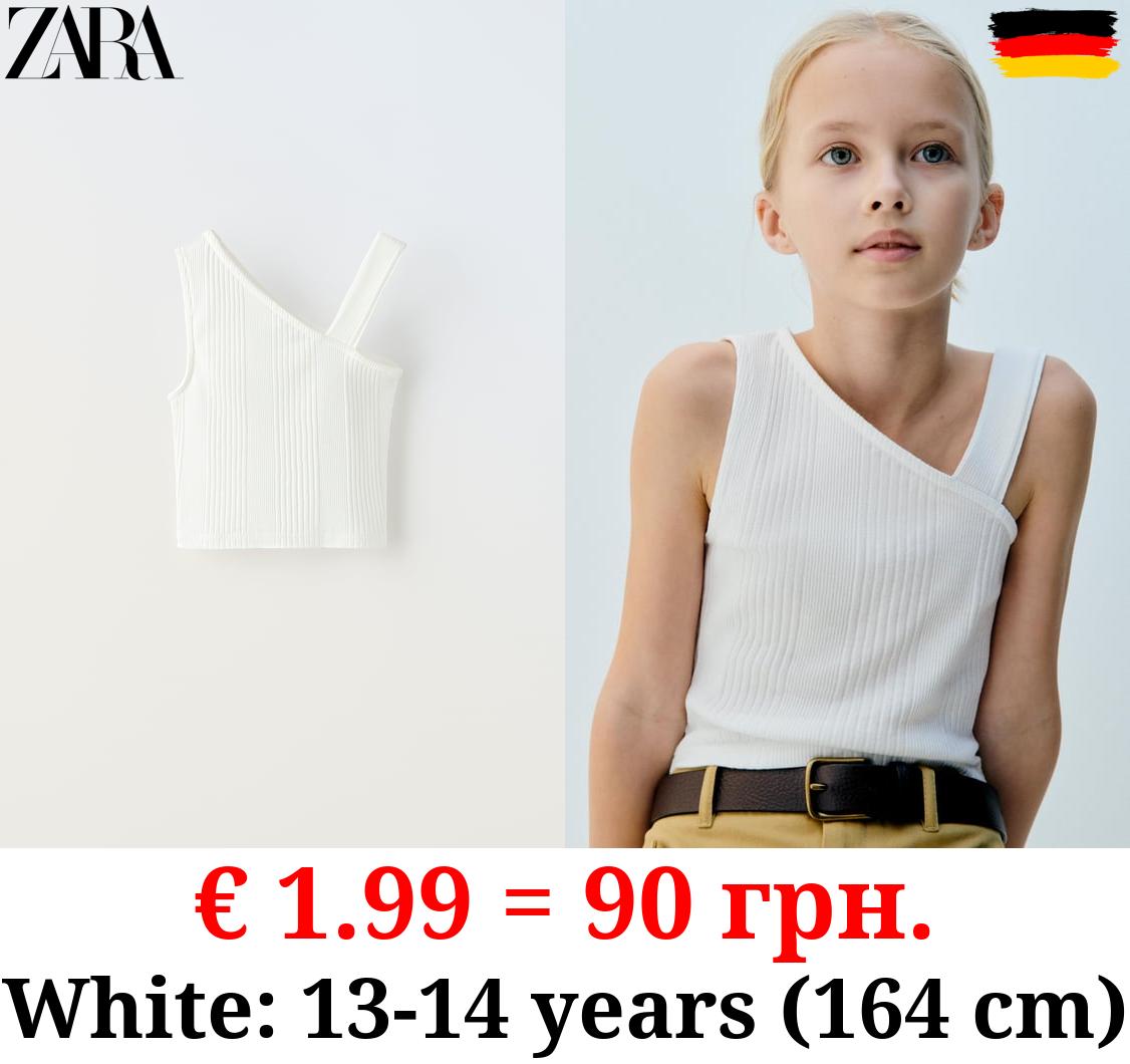 ASYMMETRIC STRAPPY T-SHIRT