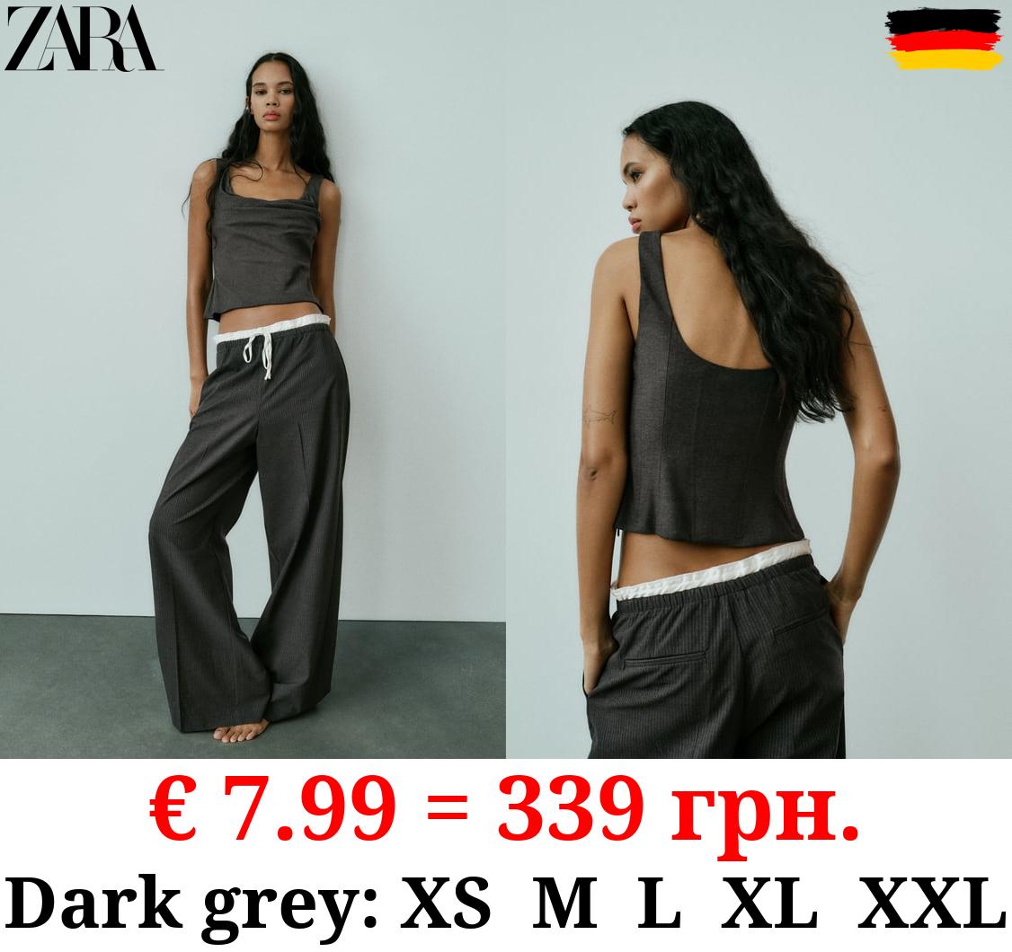 DRAPED CORSETRY-INSPIRED TOP