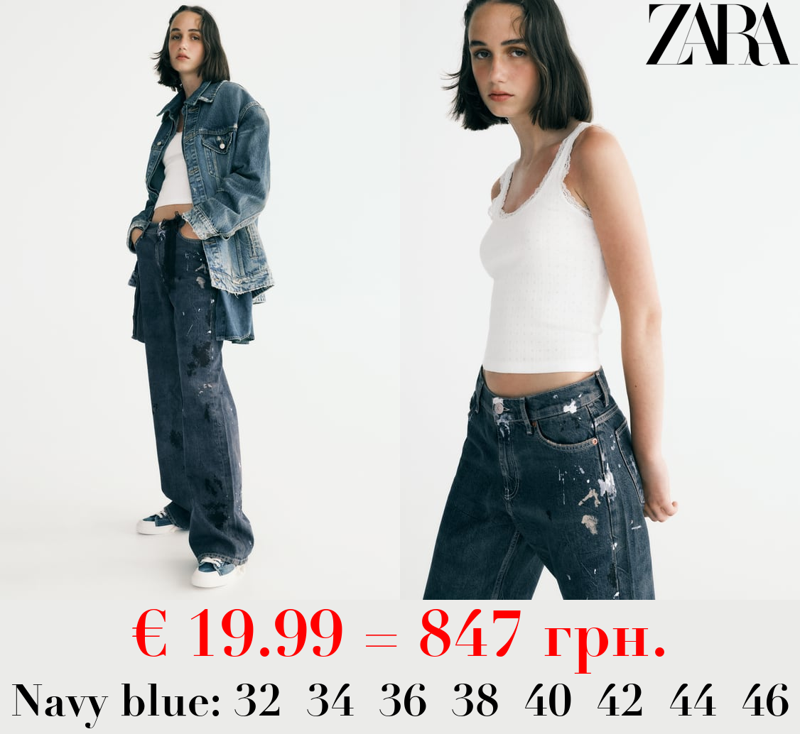 MID-RISE BAGGY WIDE-LEG TRF JEANS