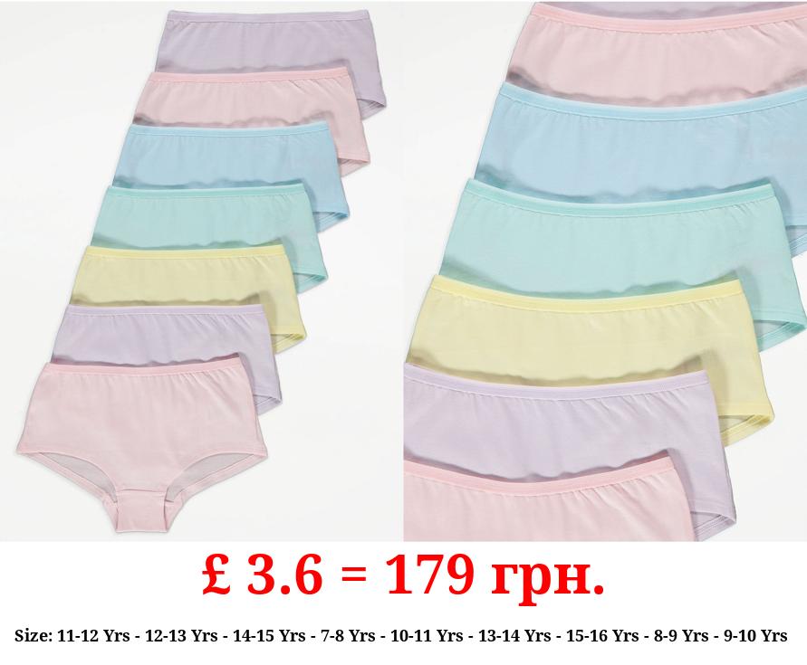 Pastel Shorts 7 Pack