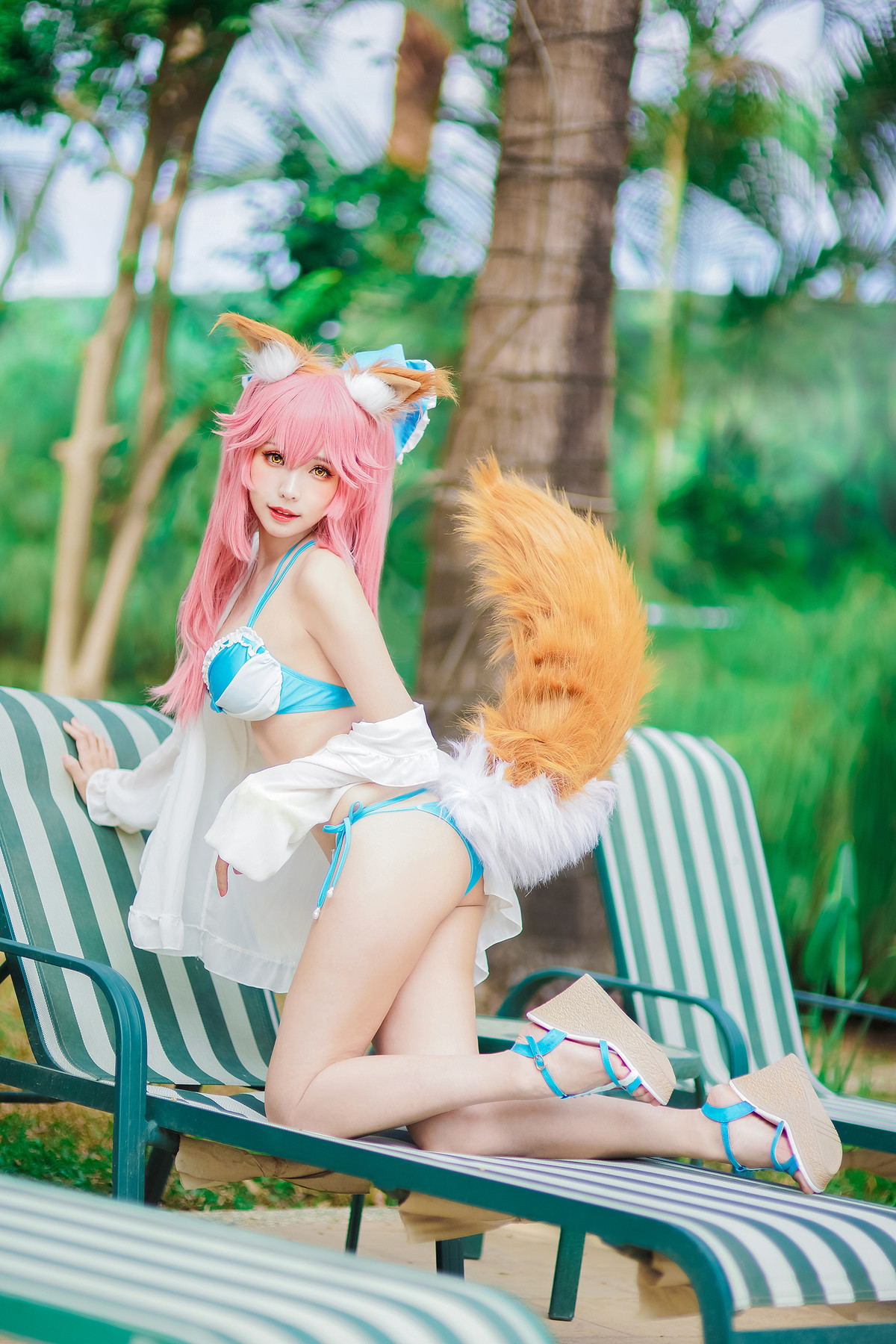 Cosplay ElyEE子 玉藻前泳池 6