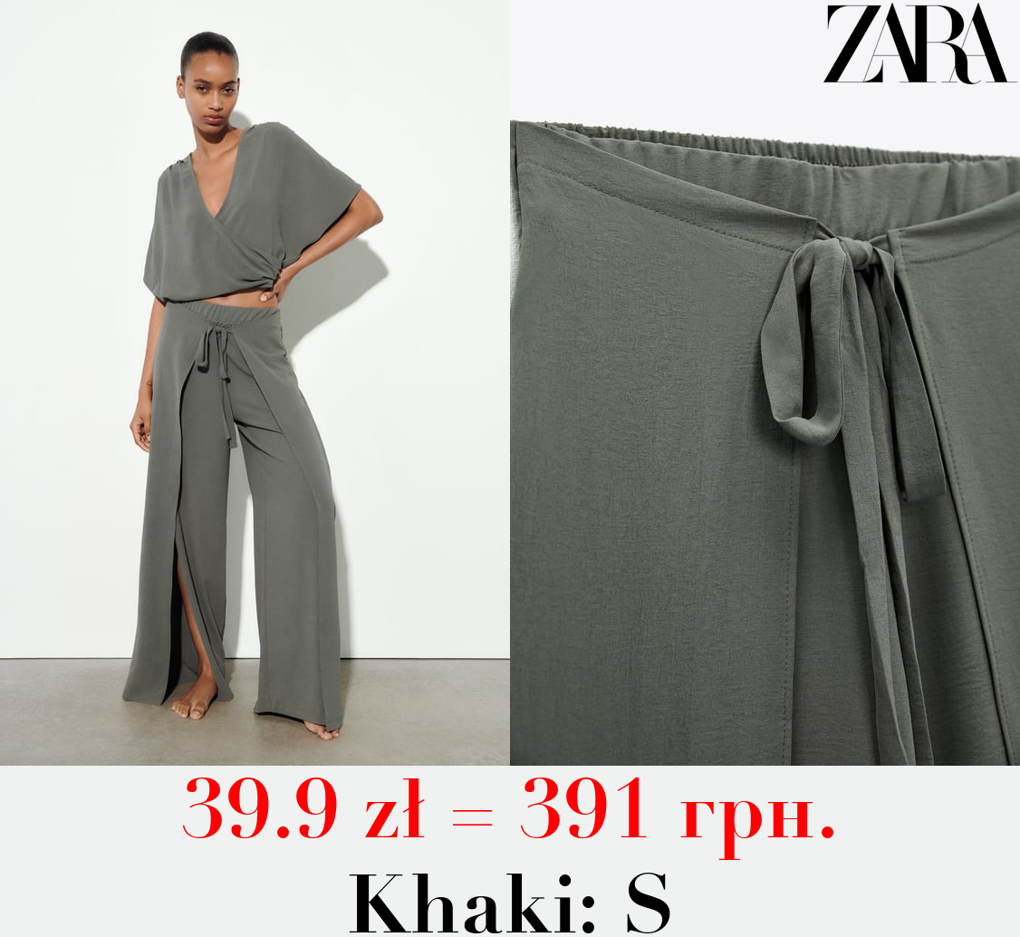 FLOWING WRAP TROUSERS